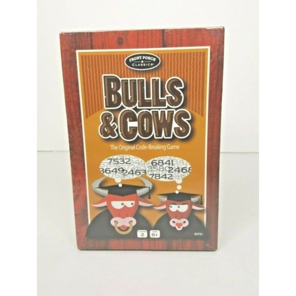 Bulls & Cows The Original Code Breaking Game!- NEW SEALED